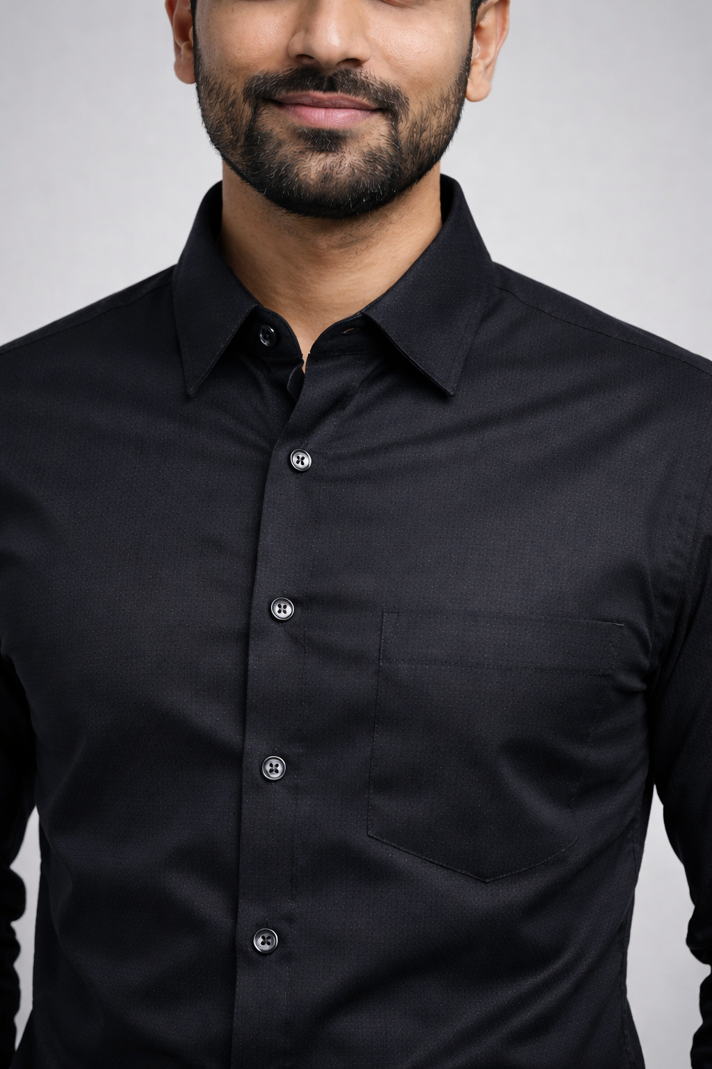 Men’s Black Premium Cotton Shirt